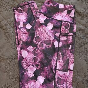 Constantly Varied Gear Purple Skull Leggings